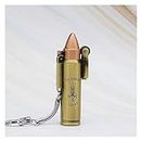 Paulapang Bullet Pocket Keychain Lighters, Torch Turbo Lighter Metal Butane Cigar Lighter Windproof Lighter Smoking Accessories (Fuel Not Included)