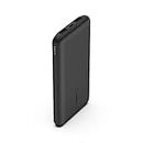 Belkin 10000mAh portable power bank, 10K USB-C portable charger with 1 USB-C port and 2 USB-A ports, battery pack for up to 15W charging for iPhone, Samsung Galaxy, AirPods, iPad, and more - Black