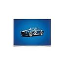 Automobilist | Shelby-Ford AC Cobra Mk III – Blau – 1965 – Colors of Speed Poster | Standard-Postergröße 48,4 x 69,8 cm