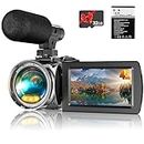 Windancy 4K Video Camera Camcorder Ultra HD 1080P Vlogging Camera for YouTube,18X Digital Zoom 3" IPS 270°Rotatable Screen Camera Recorder with Microphone