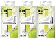 AREON Clima Deodorante Ambiente Mela Verde Filtri Condizionatori Profumati Casa (Green Apple Set di 3)