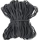 AIWOQI Large Rubber Bands Black 140 Pack, Heavy Duty Big rubber band Elastic Bands for Office Supply Trash Can File Folders Cat Litter Box Rubber Bands 7x1/8 inches