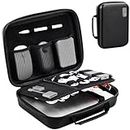 ProCase Hard Travel Electronic Organizer Case for MacBook Power Adapter Chargers Cables Power Bank Apple Magic Mouse Apple Pencil USB Flash Disk SD Card Small Portable Accessories Bag -XL, Black