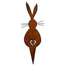 Roexboz Easter Bunny Gartendeko Iron Bunny Edelrost Gartendeko Figure Vintage Deco Spring