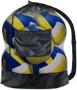 Sports Mesh Equipment Bag: Heavy Duty Drawstring, Shoulder Strap