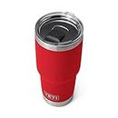 YETI Rambler 30 oz Tumbler, Stainless Steel, Vacuum Insulated with MagSlider Lid, Rescue Red