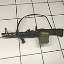 Ametralladora de juguete M60E3 escala 1:6 accesorio GI Joe