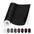 Lifeshoon Leather Repair Patch, 17X79 inch Self Adhesive Leather Repair, Large Leather Repair Tape for Couches, Furniture, Car Seats, Cabinets, Wall, Handbags(17X79 inch,Black)