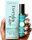 Gya Labs Breathe Easy Roll-On con olio essenziale (10 ml) - Chiarificante e lenitivo