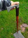 Walking Stick AXE | ROSE Wood Handle, Carbon Steel | Best Gift For Grand Parents