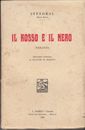 LETTERATURA STENDHAL IL ROSSO E IL NERO ROMANZO 1930 BARION LIBRO