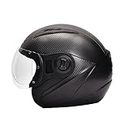 TVS ISI Certified Flip-Up Helmet for Men and Women with Clear Visor & Dynamic Ventilation System (Color:Black,Size:XL)