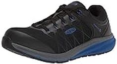 KEEN Utility Men's Vista Energy Low Height Sneakers Composite Toe Industrial Work Shoes, Nautical Blue/Black, 10