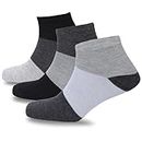 SJeware Ankle Socks for Men & Women Ultrasoft Made With Durable, Breathable Fabric, Ideal for Casual Wear, Sports - Pack of 3, Free Size