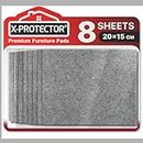Felt Furniture Pads X-Protector 10 PCS - Premium 20x15cm Heavy-Duty Grey Felt Sheets! Cut Large Furniture Pads to The Size You Need - The Best Felt Floor Protectors for Any Hard Floor!