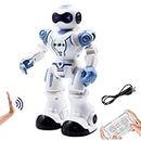 Magicwand R/C Rechargeable Gesture Sensing,Dancing & Programmable Robot for Kids with Lights & Sound【White】【Pack of 1】