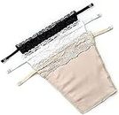 FIMALIA New Cotton Clip-on Mock Lace Camisole for Women (Free Size)- Set of 3