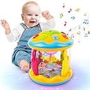 m zimoon Baby Toys 6 to 12 Months, Ocean Projector Light Up Toys with Music, Sensory Toys for 1 2 3 Year Old Boys Girls, Musical Toys 12-18 Months Crawling Learning Tummy Time Toys 1st Birthday Gifts