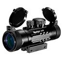 Paike Rifle Scope 2x40mm Red Dot Sight with 11mm/20mm Mount Rail