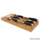 In Drawer Bamboo Knife Block  Cutlery Storage Organizer Holds up to 15 Knives