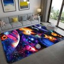 3D Space Planet Galaxy Starry Sky Non-Slip Bedroom Rug Doormat Floor Mat Carpet