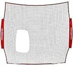 PowerNet 7x7 ft Pitch-Thru Protection Screen for Softball (NET ONLY) | 49 sqft Barrier | Perfect for Pitching or Batting Practice | Open Area in Net to Allow Ball to Pass Through