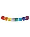 SCORIA Lucky Sign Hanging Tibetan Buddhist Prayer Flags for Car/Bike and Home (Multi-Color)