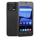 ASHATA Unlocked Smartphones, Face Unlocked Phone, 5.0 Inch 4GB RAM 32GB ROM 8MP 5MP Black Large Screen Mobile Phone for Men Woman