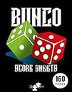 Bunco Score Sheets: Bunco Tally Sheets Dice Game Kit Party Supplies Paper Scorecards Pads Set Gifts Large Print | Volume 2