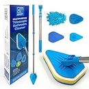 Bathroom Tile Cleaner Telescopic Shower Mop Extendable Bath Cleaning Scrubber Tool (New Telescopic Bathroom Cleaning Kit)