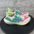 Adidas Shoes Women's Size 8 UltraBoost 21 Lace Up Running Sneaker White Pink