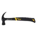 STANLEY 51-162 Curved Claw Hammer,Antivibe,16 Oz,Smooth