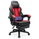 Gaming Chairs with Footrest, Massage Leather Game Chair for Adults, Big and Tall