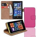 Eximmobile Brieftasche Handytasche Flip Case Etui für Nokia Lumia 1520 Pink