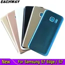 For SAMSUNG Galaxy S7 G930F S7 EDGE G935F Back Glass Battery Cover S7/S7 Edge Rear Door Housing Case
