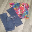 Michael Kors Jeans | 2 Pc Outfit Michael Kors Jeans & New Directions Top | Color: Blue | Size: 30