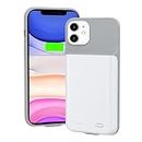 Gladgogo iPhone 11 Charging Case, 7000mAh Portable Protective iPhone 11 Battery Case, Rechargeable Extended Smart iPhone 11 Battery Charger Case, 6.1 inch, White