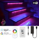 RGB Stair LED Strip Light WiFi Music Sync 12V work with Amazon Alexa/Google Home