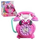 Just Play Disney Junior Minnie Mouse Ring Me Rotary Phone with Lights and Sounds, Pretend Play Phone for Kids, by