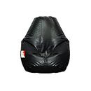 LAZYBAG Bean Bag Chair, Furniture for Kids. XXL Bean Bag Cover, Playing Video Games or Relaxing, for classrooms, daycares, Libraries or Work from Home (Black - 2XL Size)