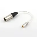 HiFi 7N OCC Silver 4.4mm Female to 4pin XLR Balanced Male Audio Adapter Cable 4.4 TRRRS TO XLR
