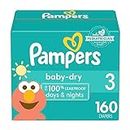 Diapers Size 3, 160 count - Pampers Baby Dry Disposable Diapers