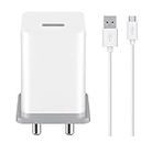 Ultra Fast Charger For Nokia Lumia 1520 Original Mobile Charger Adapter Wall Charger | Universal Travel Charger, Usb Charger, Battery Charger, Charger Adapter Certified Original Heavey Duty Charger, Smart Charger ,2 pins, Mobile Power Supply | Fast Charging Mobile Charger with 1M charging Data Cable 1M3:| (2.4A, White)
