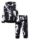 KYDA KIDS® Girls 100% Cotton Printed Full Sleeve Sweatshirts and Joggers Set - Tie & Dye Clothing Set (Pack of 1)