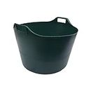 76 LITRE EXTRA LARGE Heavy Duty Flexi Tub Garden Home Flexible Colour Plastic Storage Container Bucket Flex Tub- MADE IN U.K (GREEN)