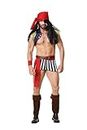Sipumia Mens Cosplay Pirate Sexy Lingerie Set Role Play Bar Adult Fun Uniform Night Club Party Costume Outfit XL