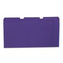 File Folders 1/3 Cut One-Ply Top Tab Legal Violet/Light Violet 100/Box UNV10525