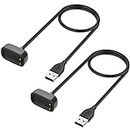 Sowuouxy Charger for Fitbit Luxe/Fitbit Charge 5,2 Pack Replacement USB Charging Cable Dock Stand Compatible withFitbit Luxe/Fitbit Charge 5 Smartwatch