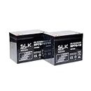 SLK Power Mobility Scooter Gel Battery Pair of 2 x 12v 75ah Reliable And long Lasting Replacement Batteries For Electric Scooters And Wheelchairs