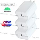 Lot 20W USB Type C Power Adapter Fast Charger Cube Block For iPhone iPad Android